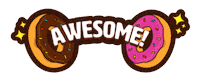 Awesome Donut Sticker by Peek Freans Smile