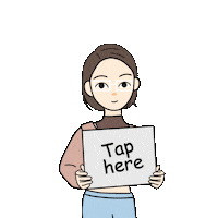 Cute Girl Post Sticker