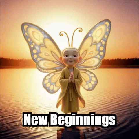 New Beginnings Wisdom GIF by BuddhaFlyJourney