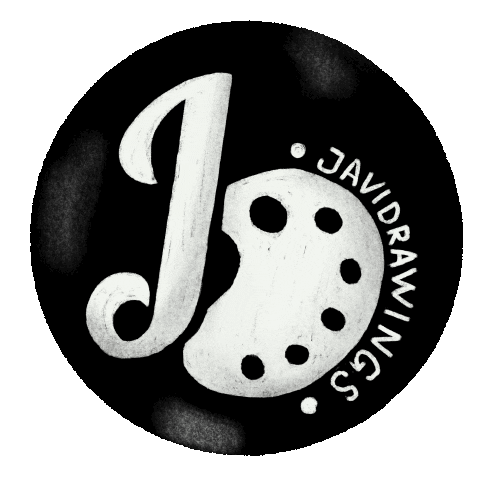 Javidrawings logo doodle lines javidrawings Sticker