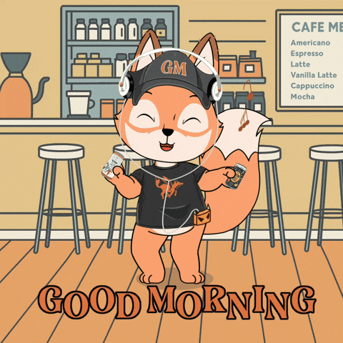 Good Morning GIF by Raposa Coffee