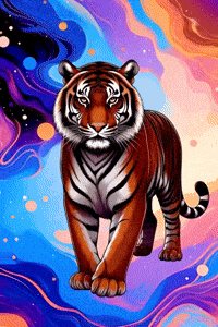 Made In Canada Tiger GIF by TresorsDuMonde.ca