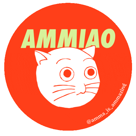 Cat Pizza Sticker by AMMA