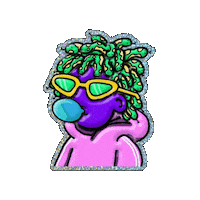 Bubble Gum Pink Sticker by The LSD Hotel