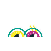 Eyes Festival Sticker by Nozstock