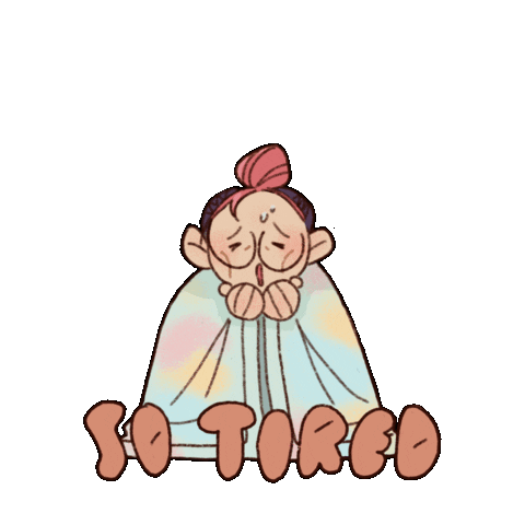 osophiashio rest so tired osophiashio Sticker