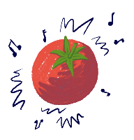 lestetesdelinottes ring tomato sonne tomate Sticker