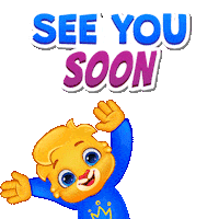 On My Way Goodbye Sticker by Lucas and Friends by RV AppStudios