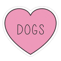 celinecanto18 heart dog pink amor Sticker