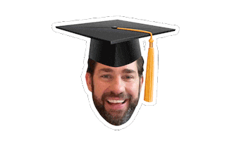 John Krasinski Graduation Sticker by SomeGoodNews