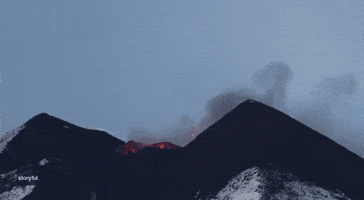 Lava Shoots Into Sicilian Night Sky as Mount Etna Erupts