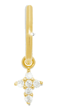 Gold Cross Sticker by Doukissa Nomikou