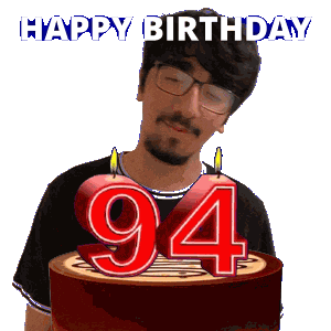 94Th Birthday Sticker