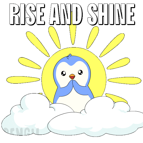 Good Morning Sun Sticker by Pudgy Penguins