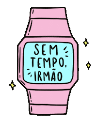 pink watch Sticker