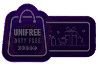 duty free travel Sticker by Unifreetr