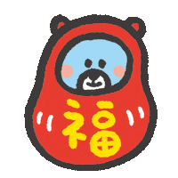 Bear 福 Sticker