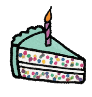 Birthday Cake Sticker by By Sauts // Alex Sautter (formerly Pretty Whiskey)