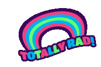TotallyRadVF vintage totally rad so rad totally rad vintage fest Sticker