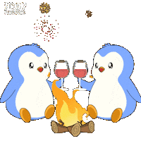 New Year Penguin Sticker by Pudgy Penguins