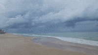 Storm Clouds Hover Over Daytona Beach