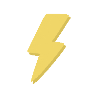 Lightning Amarillo Sticker by Esencia de Color