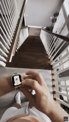 Man Shows Unbelievable Footwork as He Juggles Soccer Ball Down Stairs