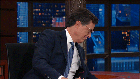 Stephen Colbert Oops GIF by The Late Show With Stephen Colbert