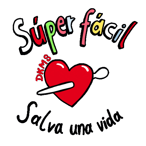 Vida Salvar Sticker by DKMS – WE DELETE BLOOD CANCER