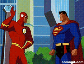 Flash Superman GIF