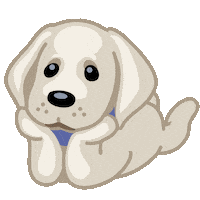 Happy Dog Sticker by Iconka