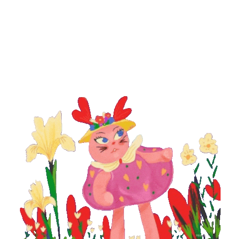 yeloheloo cat cat cartoon Sticker