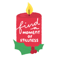 sarahalleyn christmas mental health self care candle Sticker