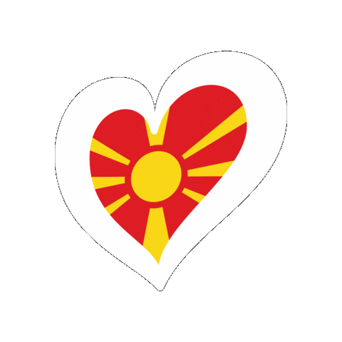 Heart Northmacedonia Sticker by Eurovision Song Contest