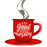 Good Morning Coffee Sticker