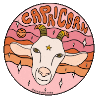 Zodiac Sign Vintage Sticker by Doodle by Meg