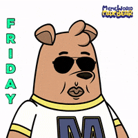 Friday Vibes GIF by Meme World of Max Bear