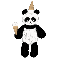 Panda Icecream Sticker