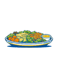 Eat Orange County Sticker by Dizzy Bird