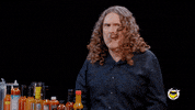 Weird Al Wings GIF by First We Feast: Hot Ones