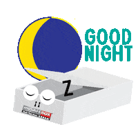 Sleepy Good Night Sticker by mySAFEBOX