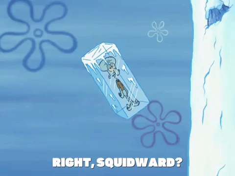 season 8 frozen face-off GIF by SpongeBob SquarePants