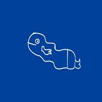 _tinoso fish flag swimming keep swimming GIF