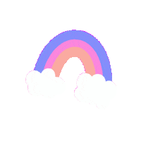 Faceless_jade pink rainbow new post post Sticker