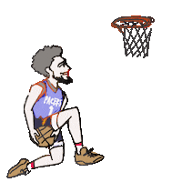 moko_neruru basketball nba indiana pacers Sticker