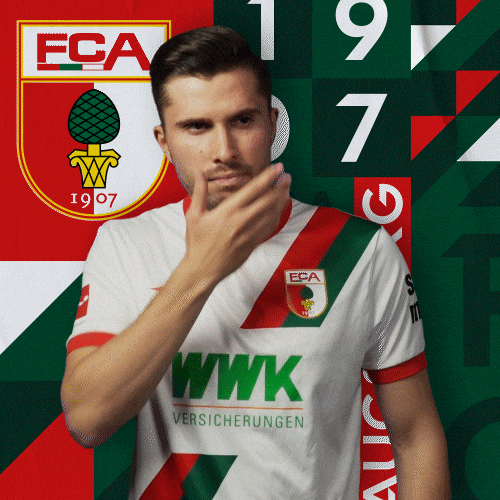 Football Think GIF by FC Augsburg 1907