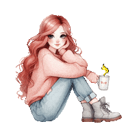 Elistorycriativo Menina Sticker