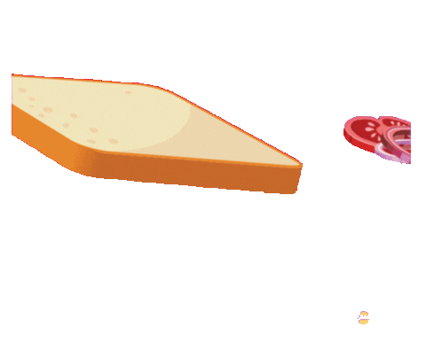 StaxofStax cheese bread meat sandwich Sticker