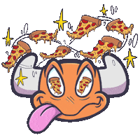 El Toro Pizza Sticker