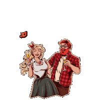 Happy New Year Jd Sticker by Jealous Devil Charcoal